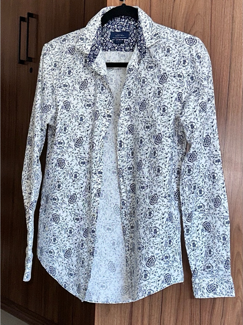 Zara Man Men's Slim Fit Long Sleeve Shirt Size SMALL